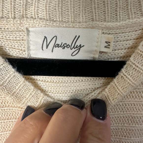 maisolly women’s color block sweater - Picture 3 of 4